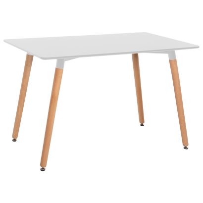 ΤΡΑΠΕΖΙ FB98581.01 ΛΕΥΚΟ MDF-ΠΟΔΙΑ ΟΞΙΑ ΣΕ ΦΥΣΙΚΟ ΧΡΩΜΑ- 120Χ60X74Υεκ.