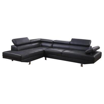 ΚΑΝΑΠΕΣ ΓΩΝΙΑ ΑΡΙΣΤΕΡΗ FB93084.02L ΑΠΟ ΜΑΥΡΟ PU 270x200x87Υεκ