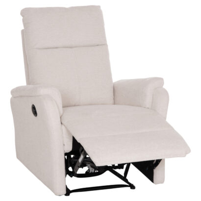 ΠΟΛΥΘΡΟΝΑ RELAX ΜΕ ΗΛΕΚΤΡΙΚΗ ΑΝΑΚΛΙΣΗ FB93309.01 ΜΠΕΖ ΥΦΑΣΜΑ 75x86x100Yεκ